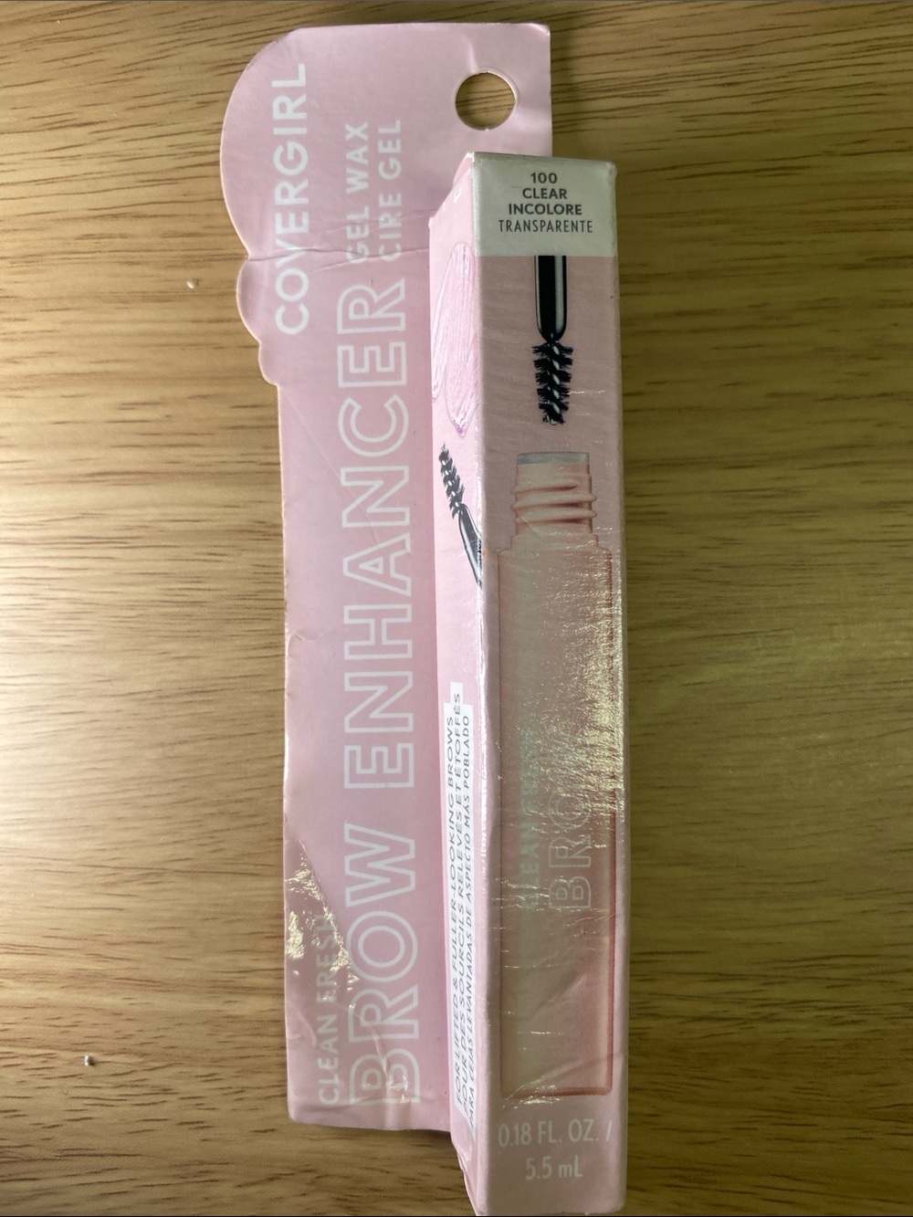 COVERGIRL Brow Enhancer Gel Wax in Pink Packaging